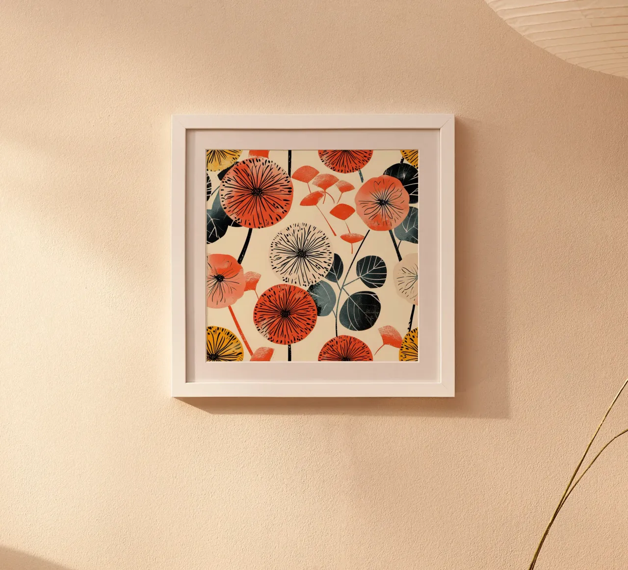 Flor de diente de león poster de Botanical Pattern House
