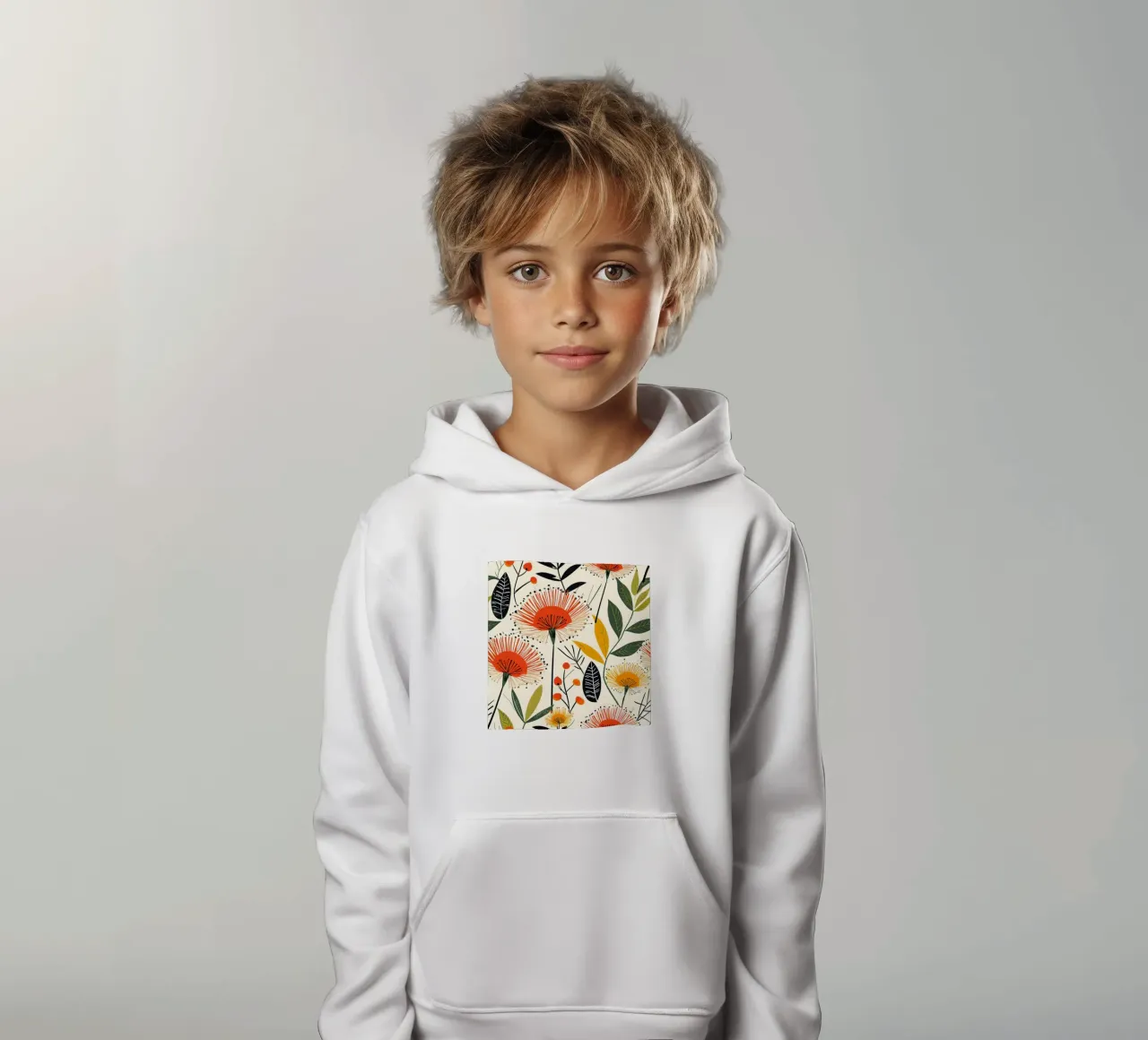 Löwenzahnblüte Kinder Hoodie von Botanical Pattern House