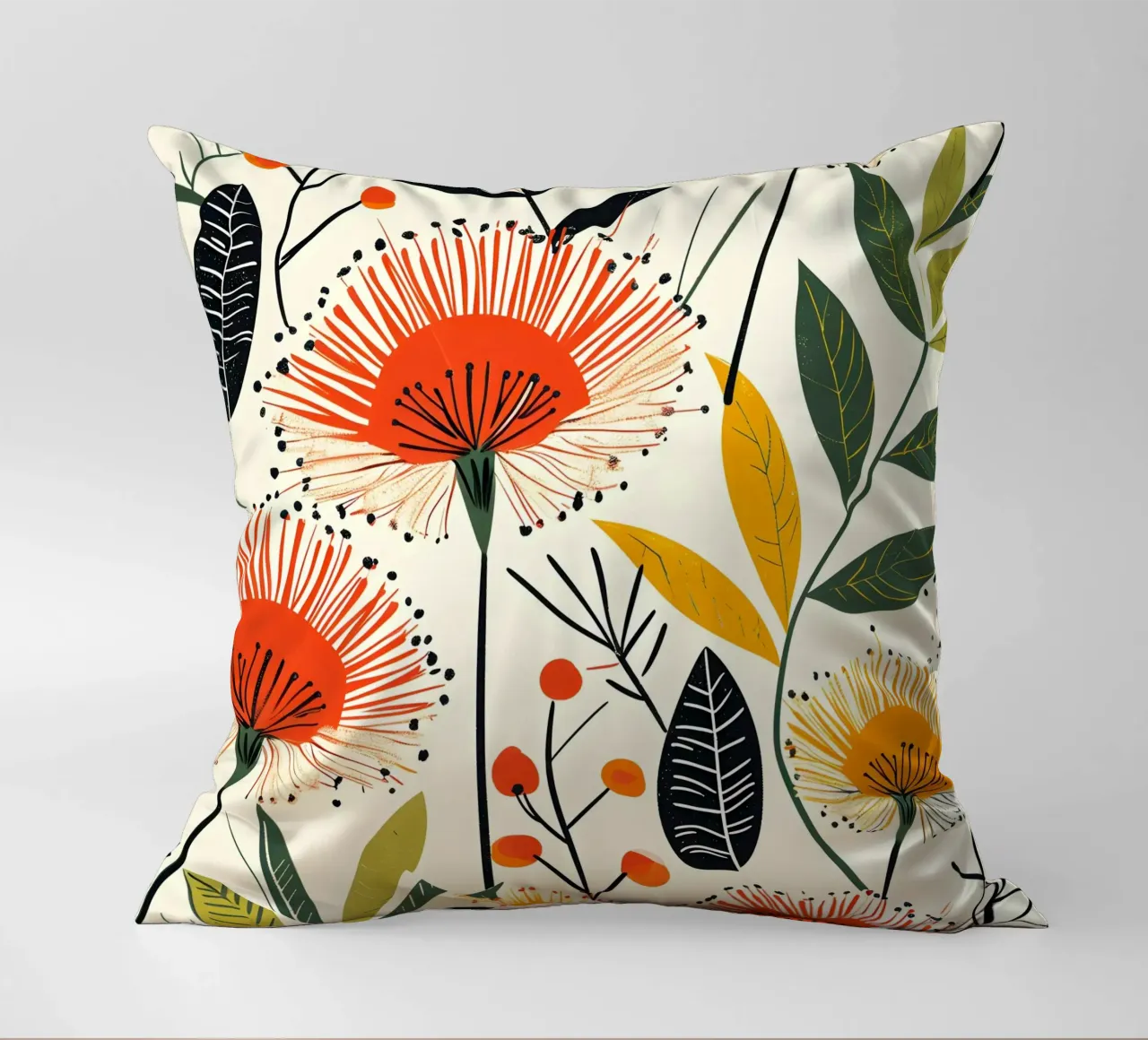 Fioritura del dente di leone cuscino da Botanical Pattern House