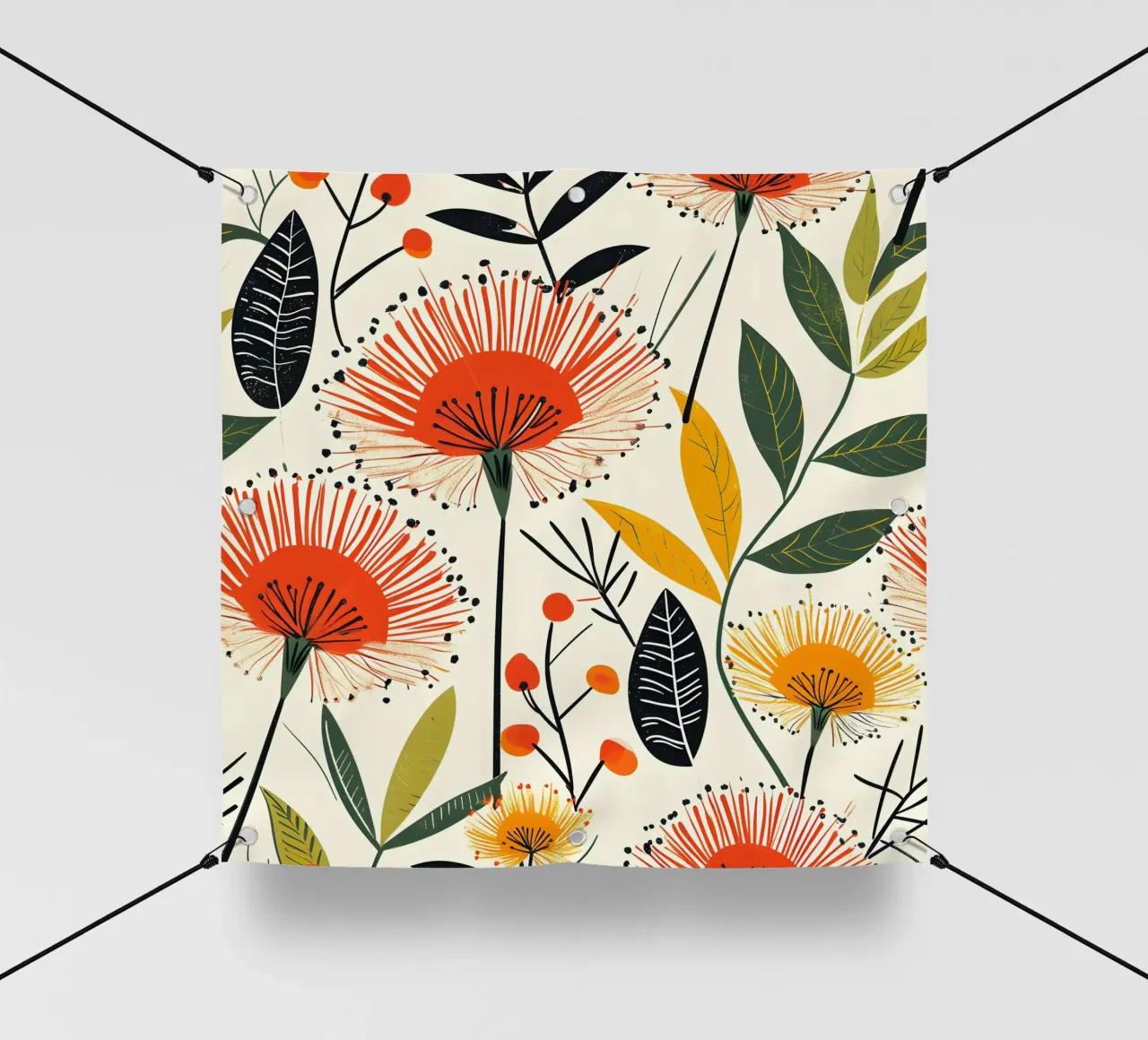 Fleur de pissenlit bâche pvc de Botanical Pattern House