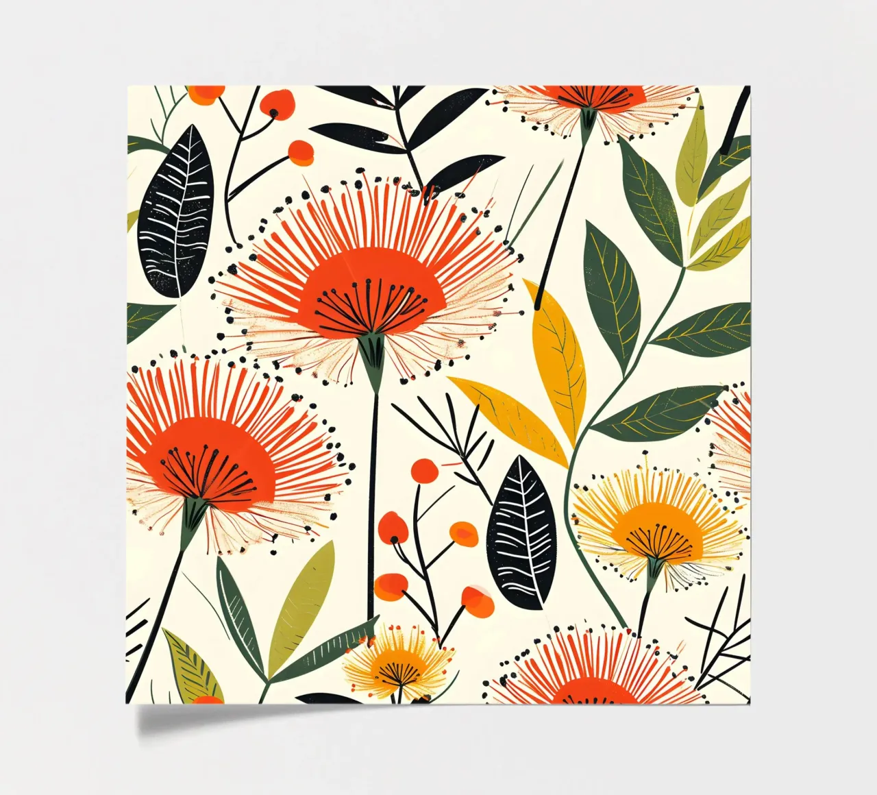 Dandelion Bloom sticker sheet by Botanical Pattern House
