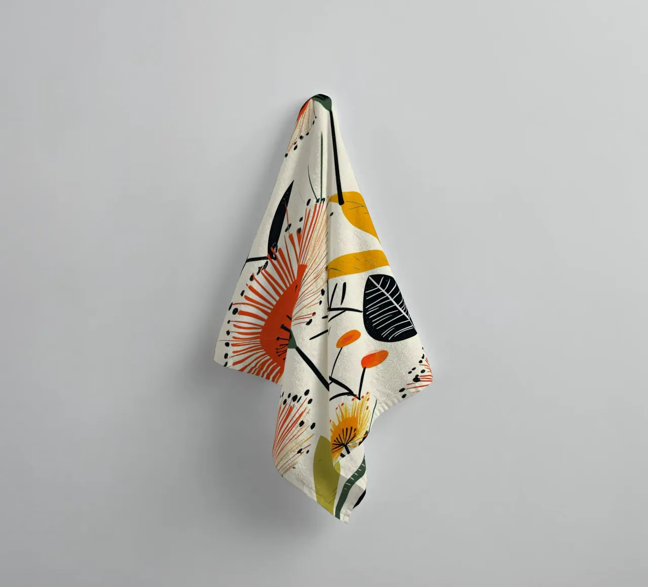 Dandelion Bloom towel by Botanical Pattern House