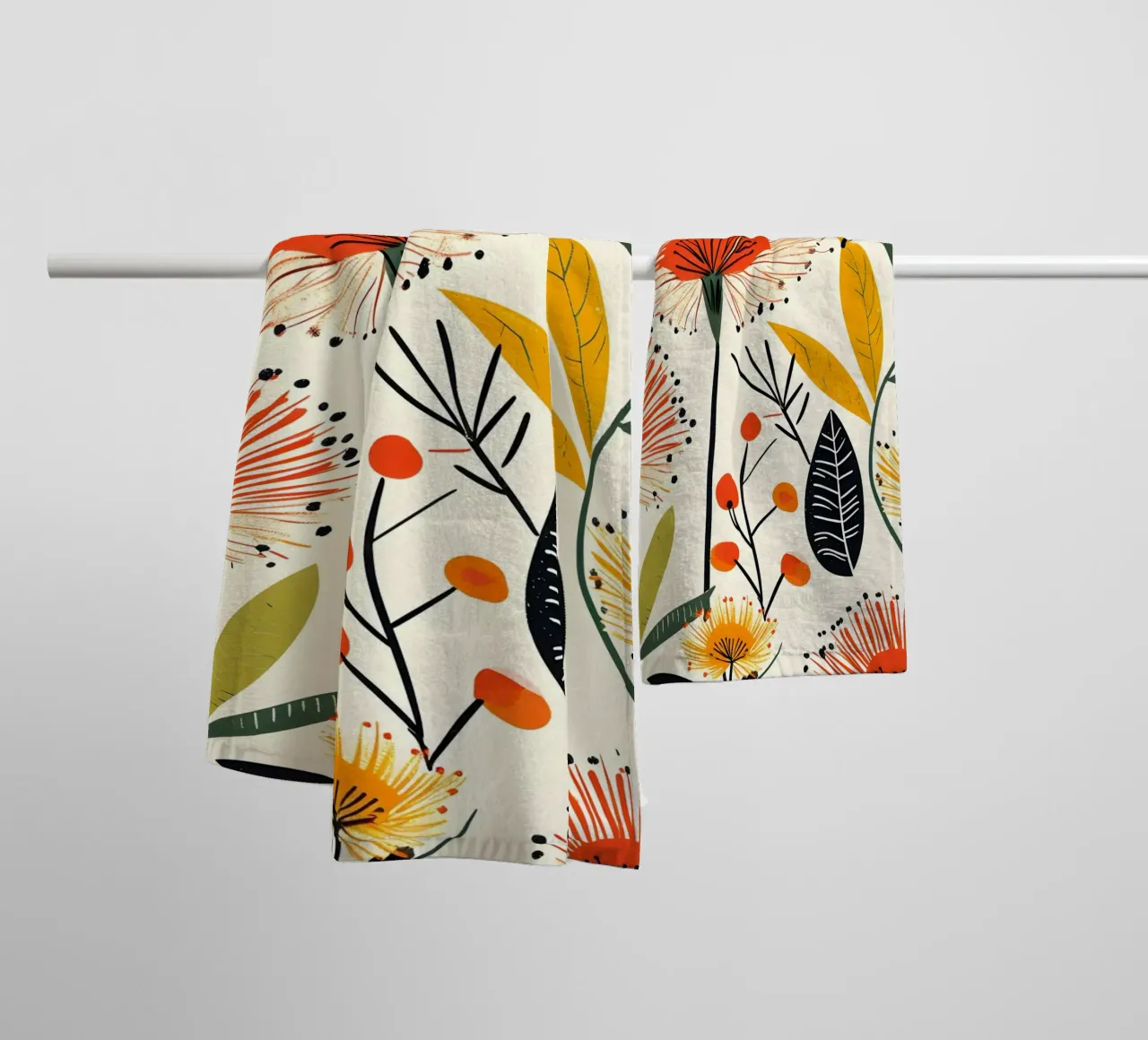 Dandelion Bloom towel by Botanical Pattern House