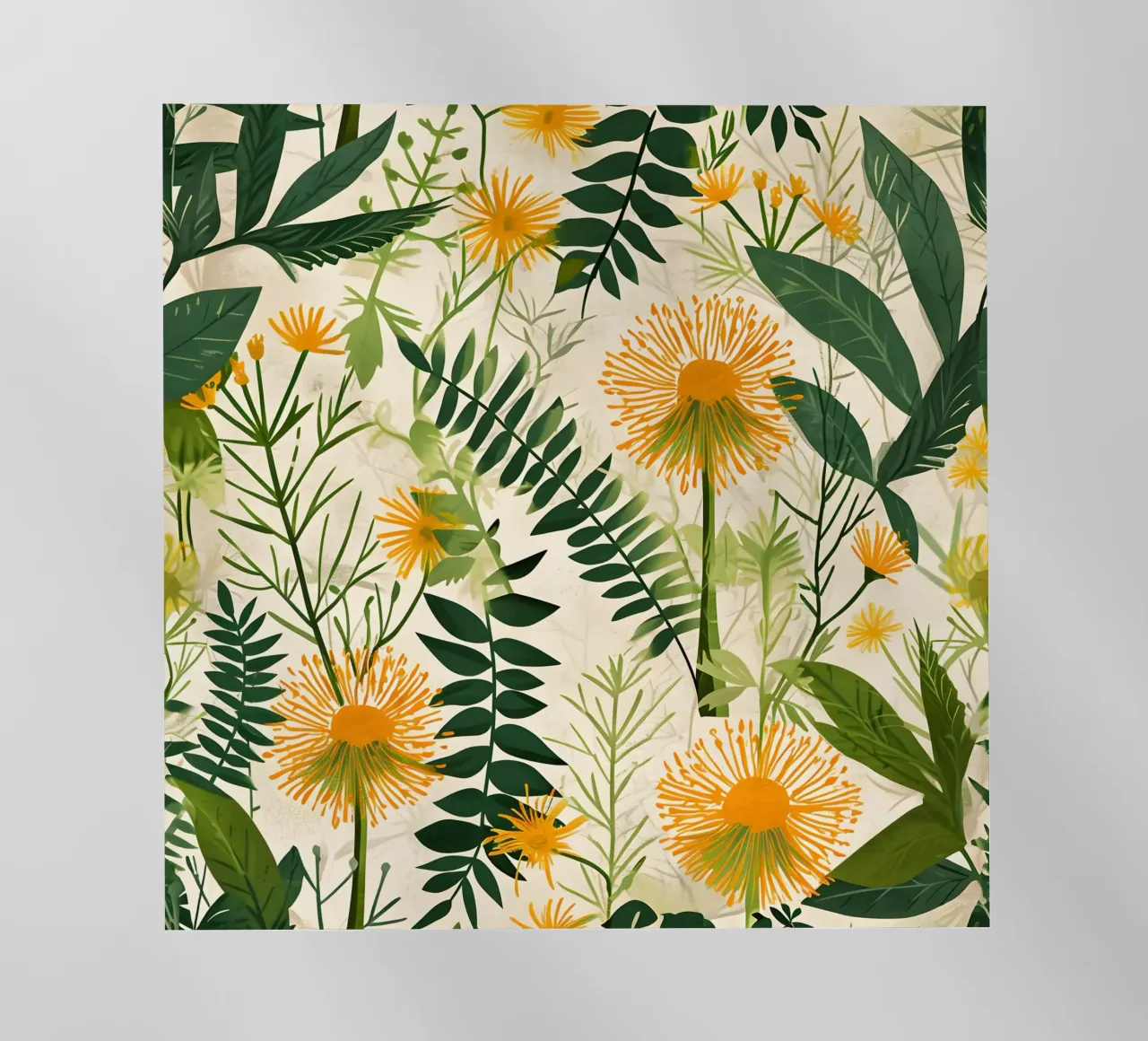 Fioritura del dente di leone pellicola backlit da Botanical Pattern House