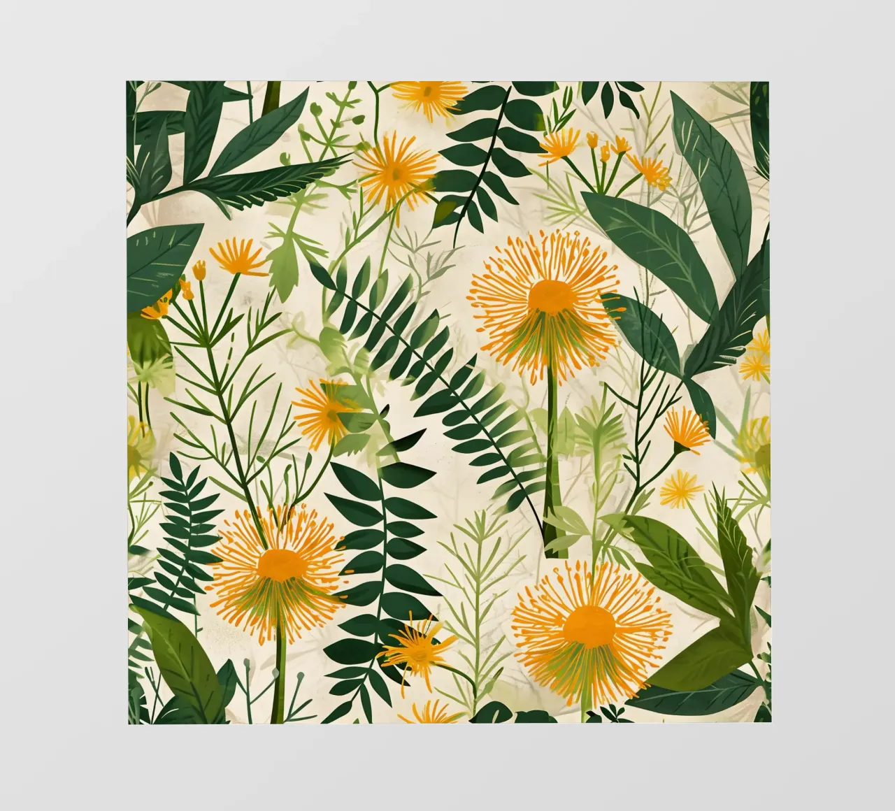 Fioritura del dente di leone pellicola backlit da Botanical Pattern House