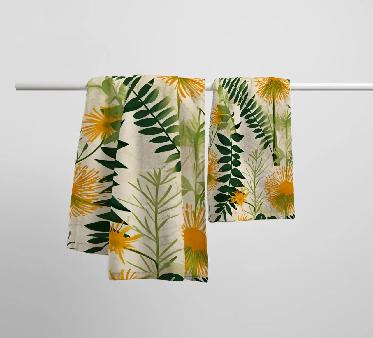 Dandelion Bloom towel by Botanical Pattern House