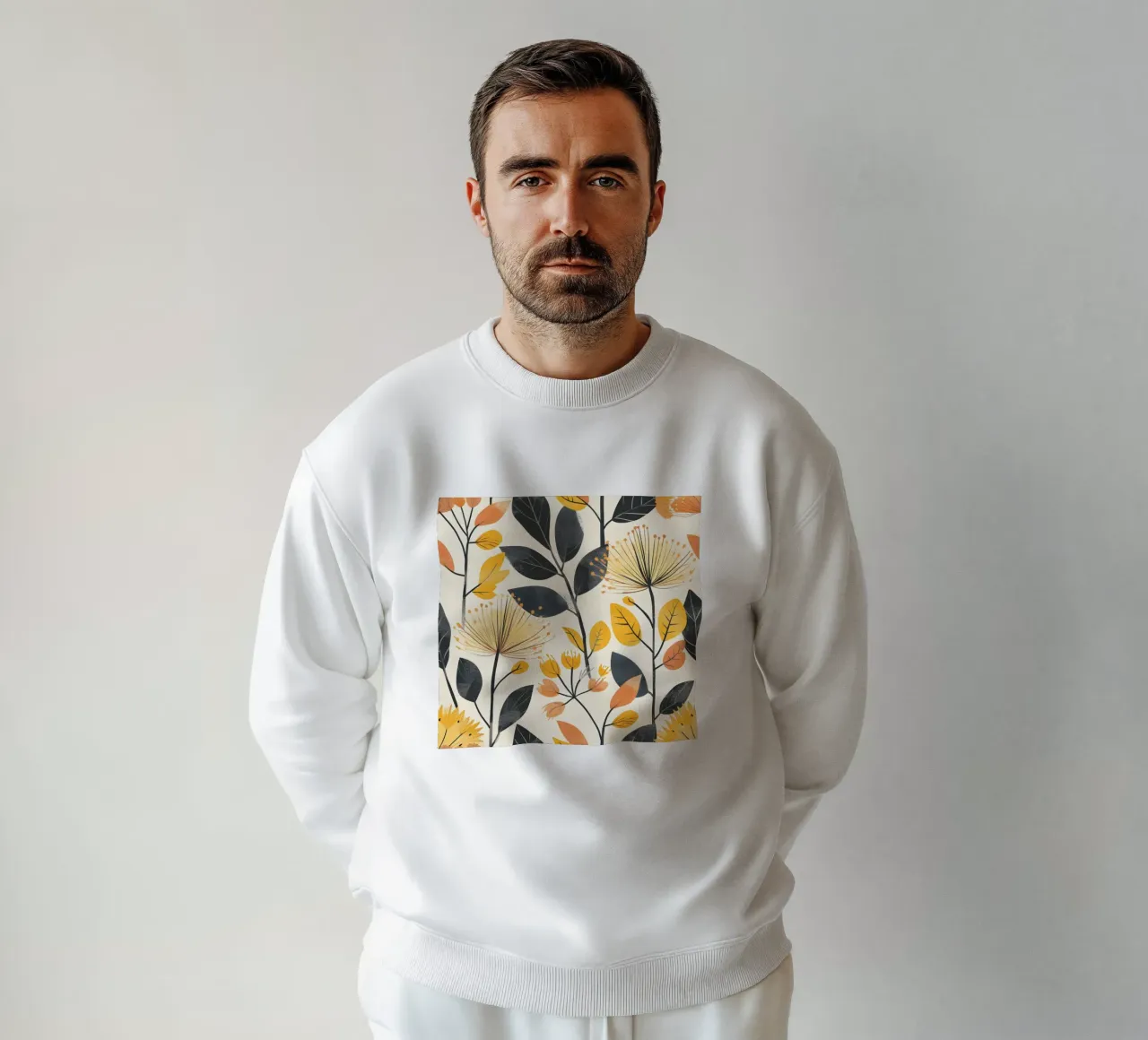 Flor de diente de león sudadera de Botanical Pattern House