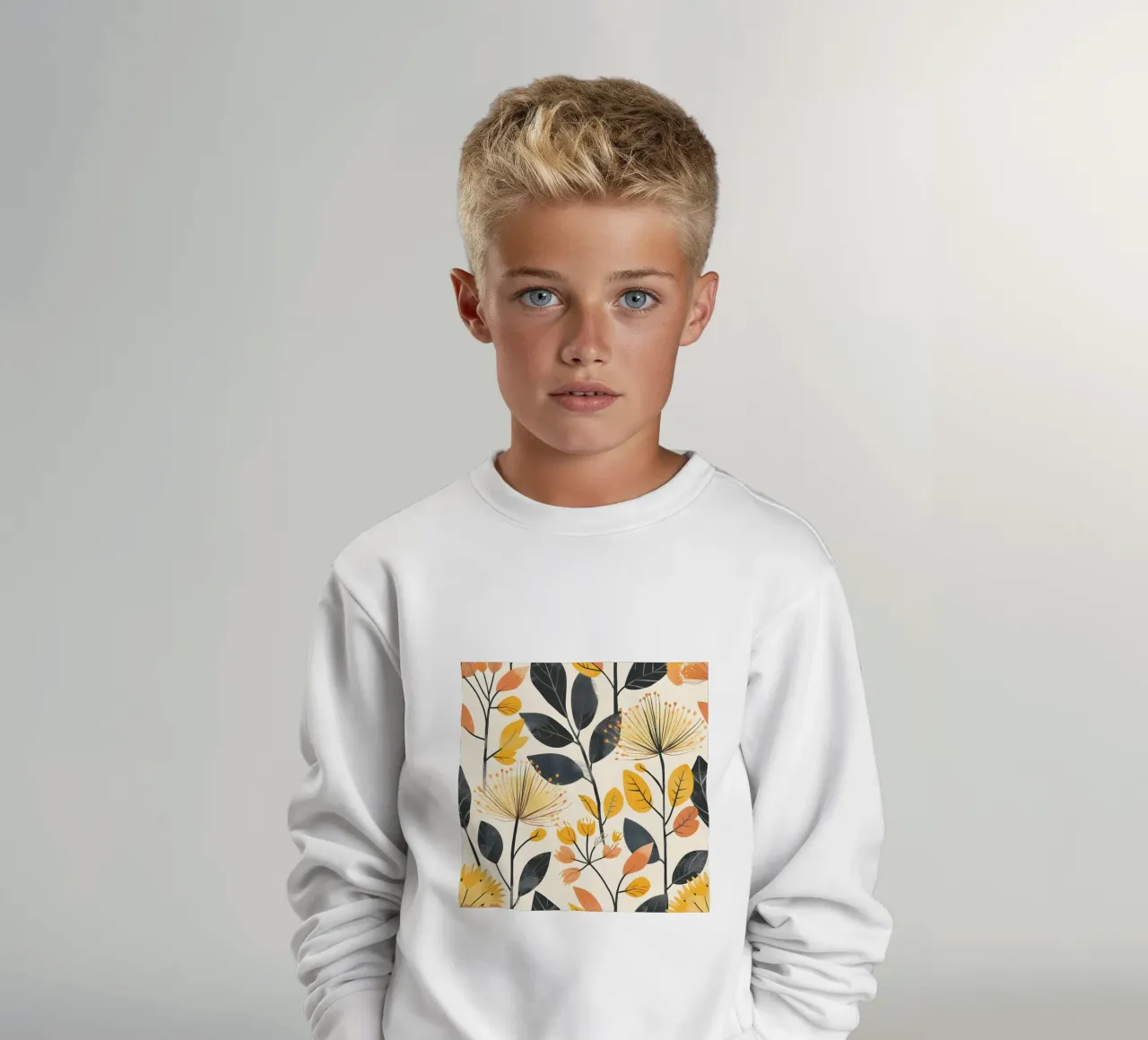 Fioritura del dente di leone felpa bambino da Botanical Pattern House