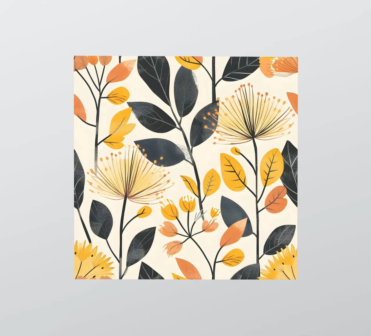 Flor de diente de león pegatina de Botanical Pattern House