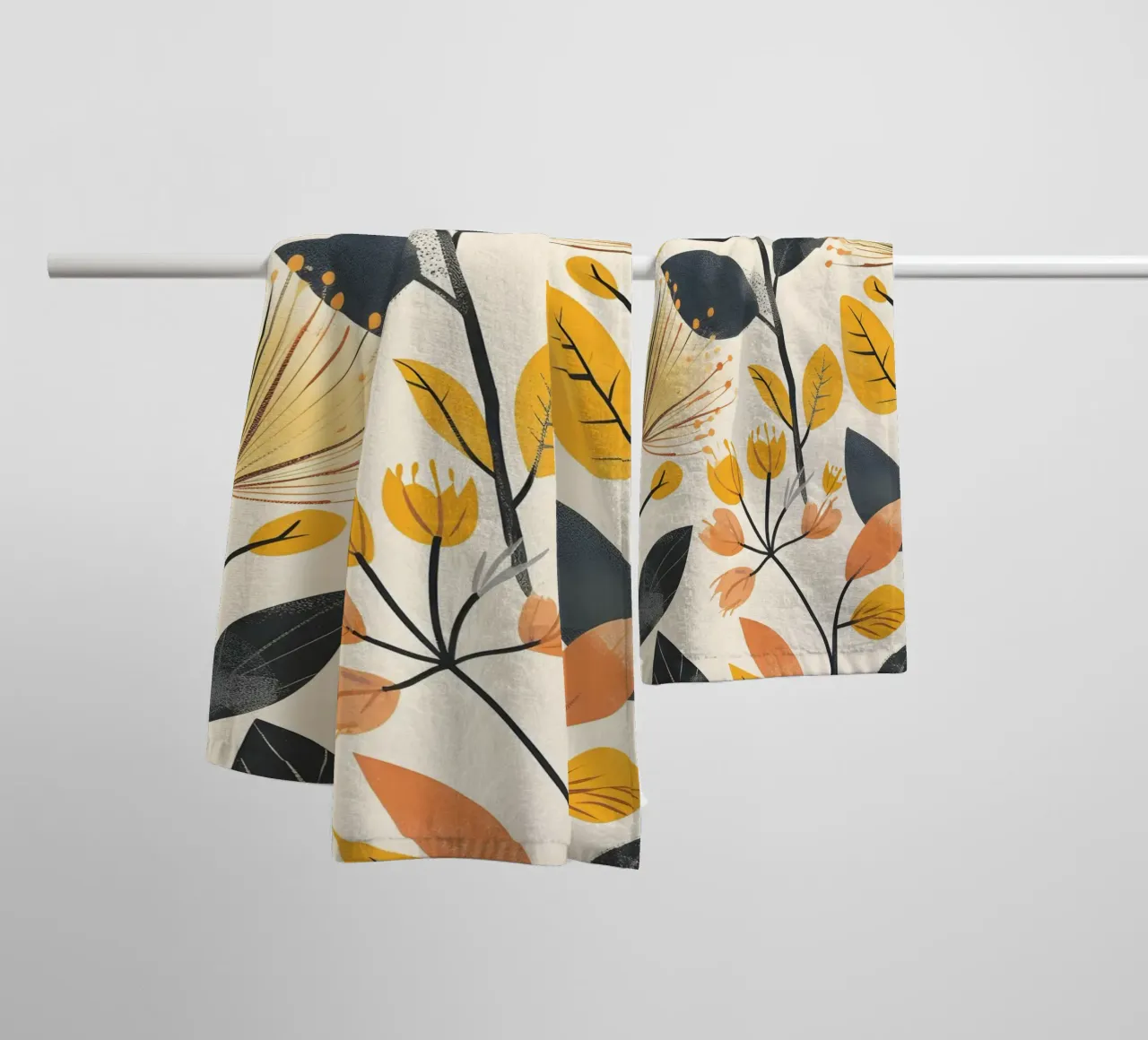 Fioritura del dente di leone asciugamano da bagno da Botanical Pattern House