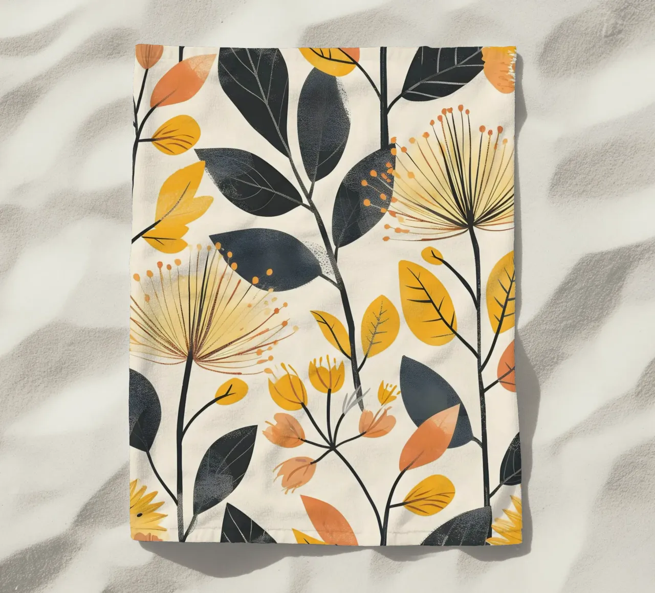 Fioritura del dente di leone telo mare da Botanical Pattern House
