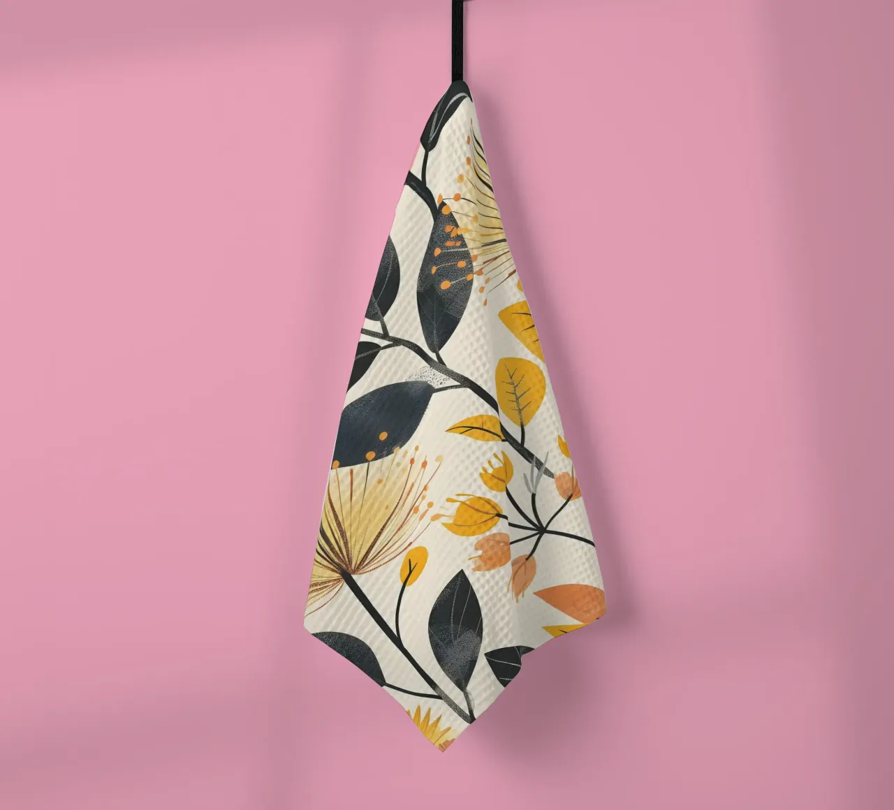 Fioritura del dente di leone canovaccio da cucina da Botanical Pattern House