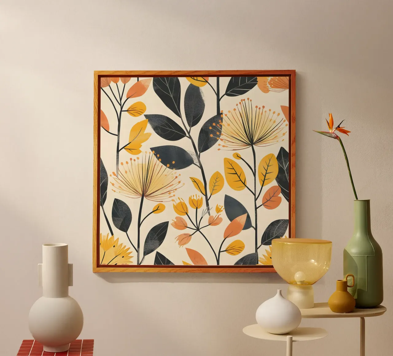 Flor de diente de león metacrilato de Botanical Pattern House