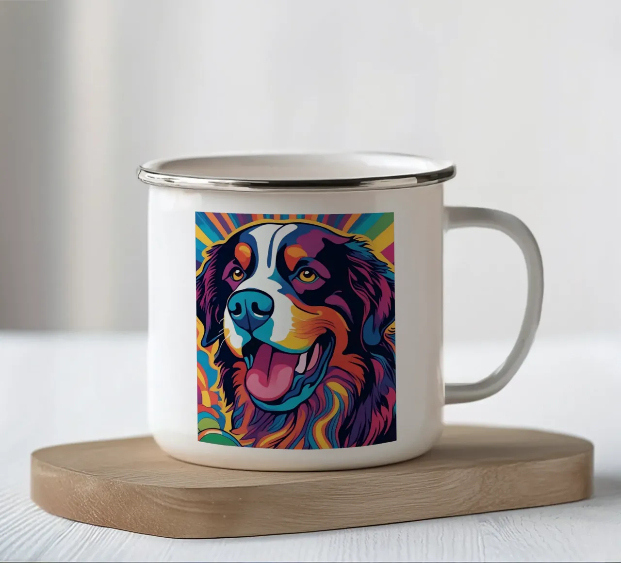 Bernersennen in Bunt #5 tazza in smalto da Yumis.Beargang.and.Me