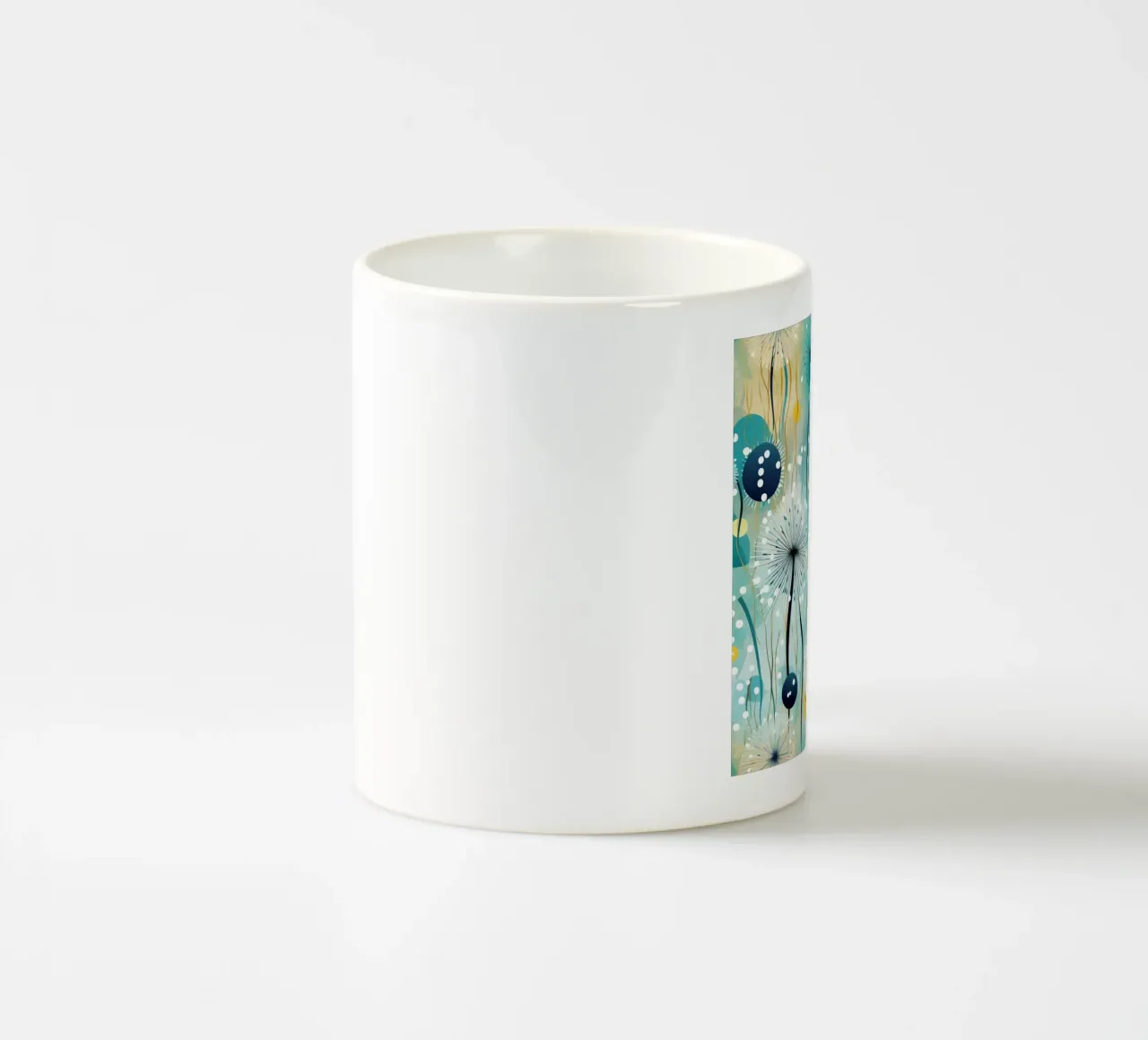 Denti di leone colorati tazza in ceramica da Botanical Pattern House