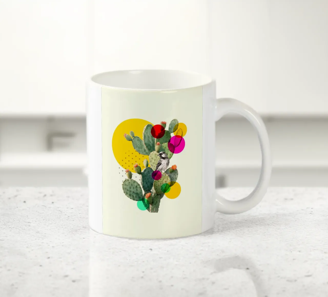 Color Pop Cactus tazza in ceramica da Indigo Rain