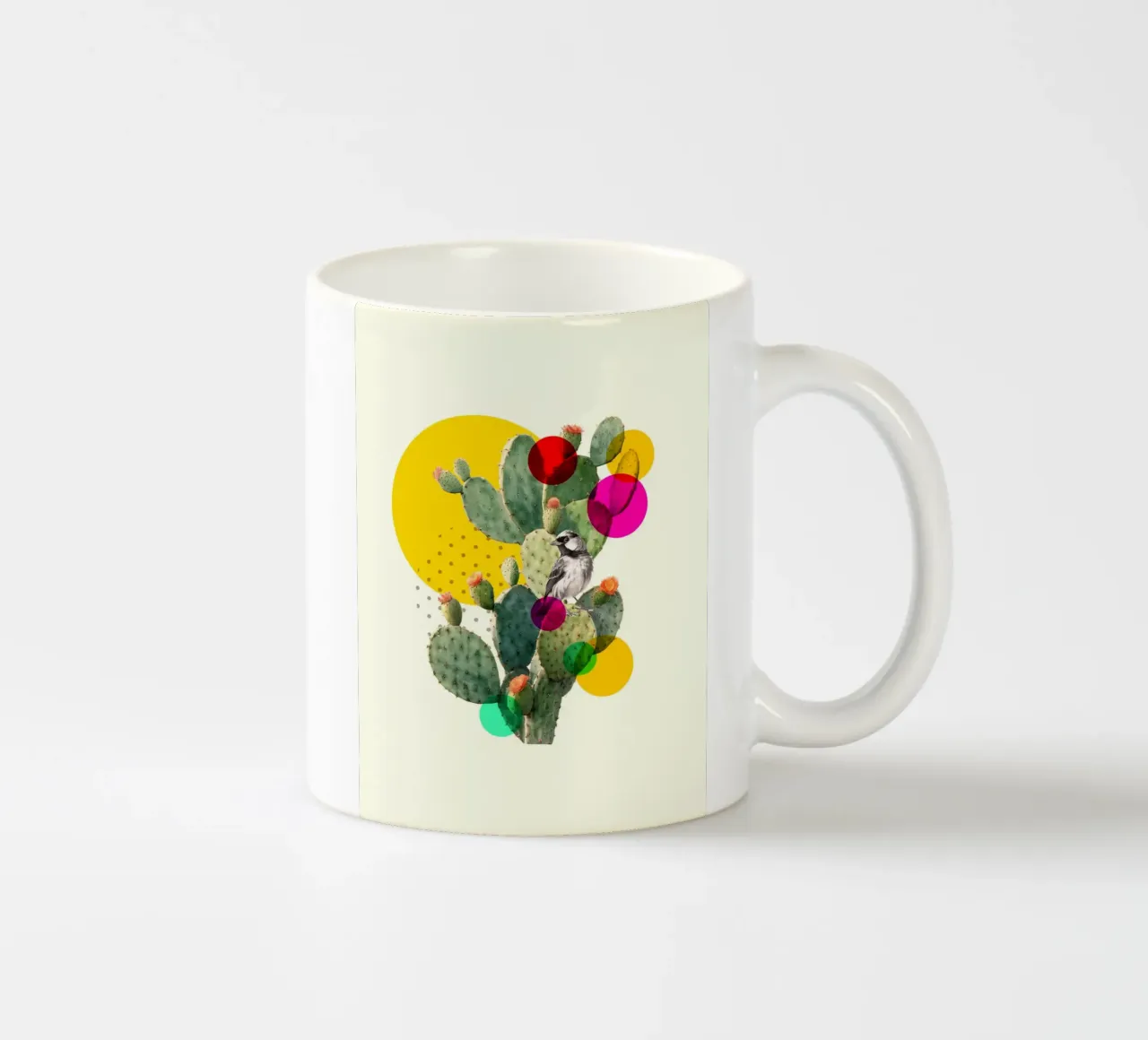 Color Pop Cactus tazza in ceramica da Indigo Rain