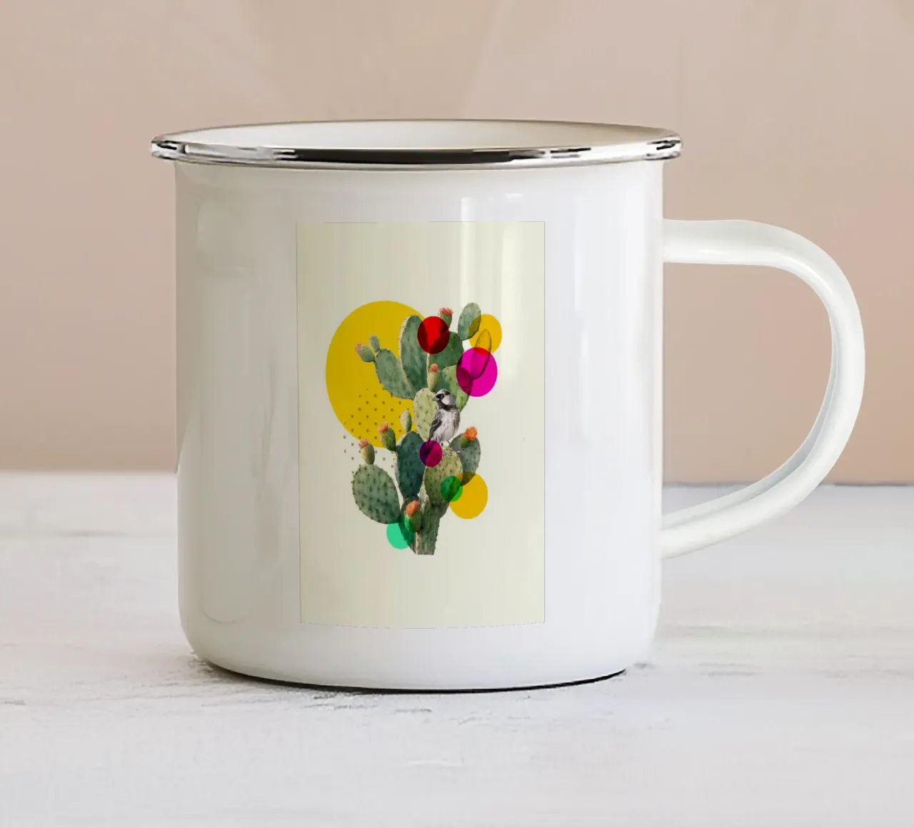 Color Pop Cactus tazza in smalto da Indigo Rain