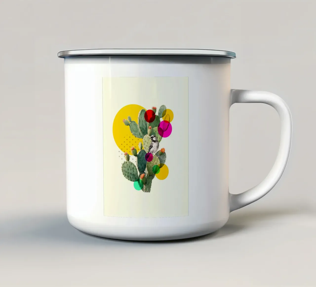 Color Pop Cactus tazza in smalto da Indigo Rain