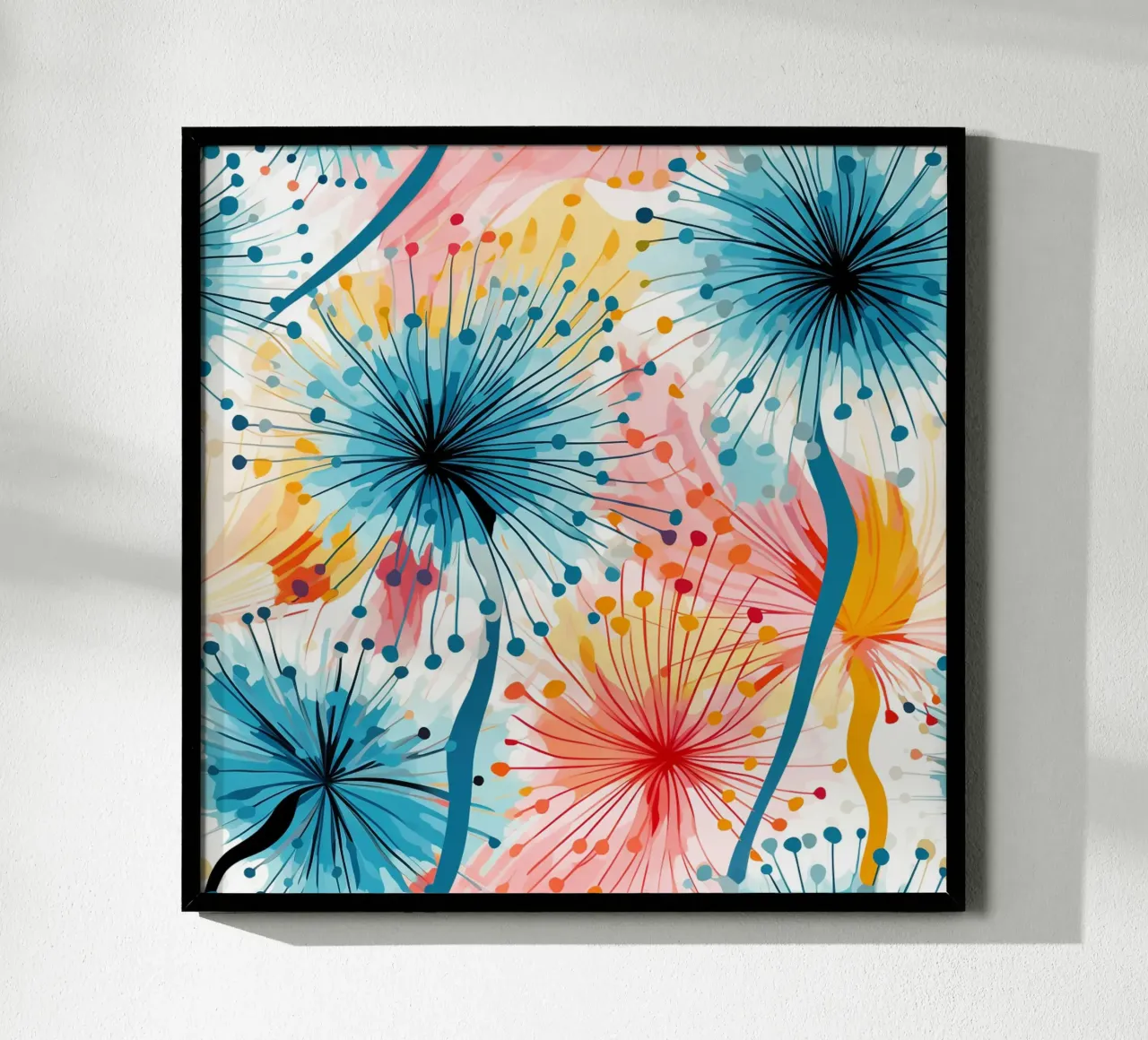 Denti di leone colorati carta hahnemühle da Botanical Pattern House