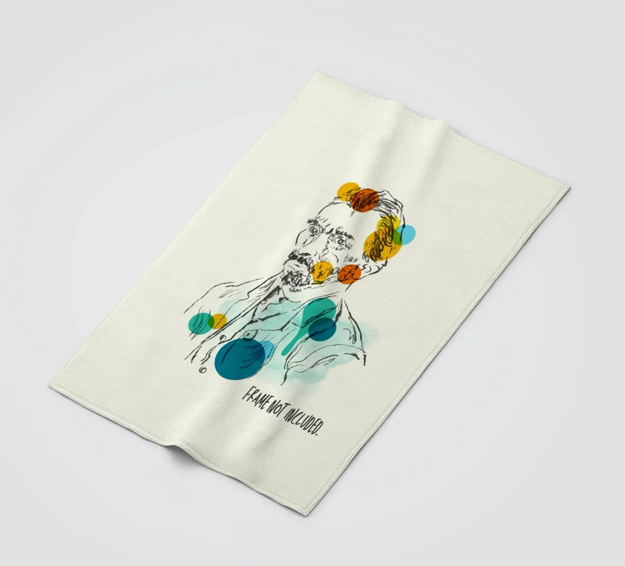 Modern Gogh: Abstract Van Gogh Portrait Art coperta in pile da Indigo Rain