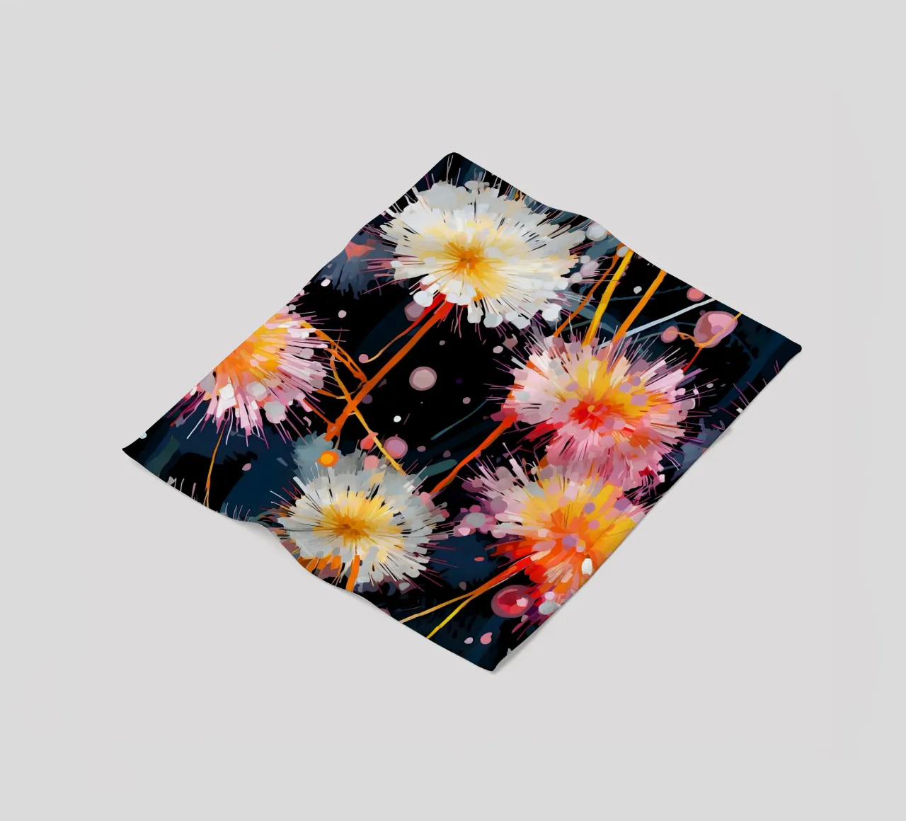 Dente di leone in fiore elettrico coperta in pile da Botanical Pattern House
