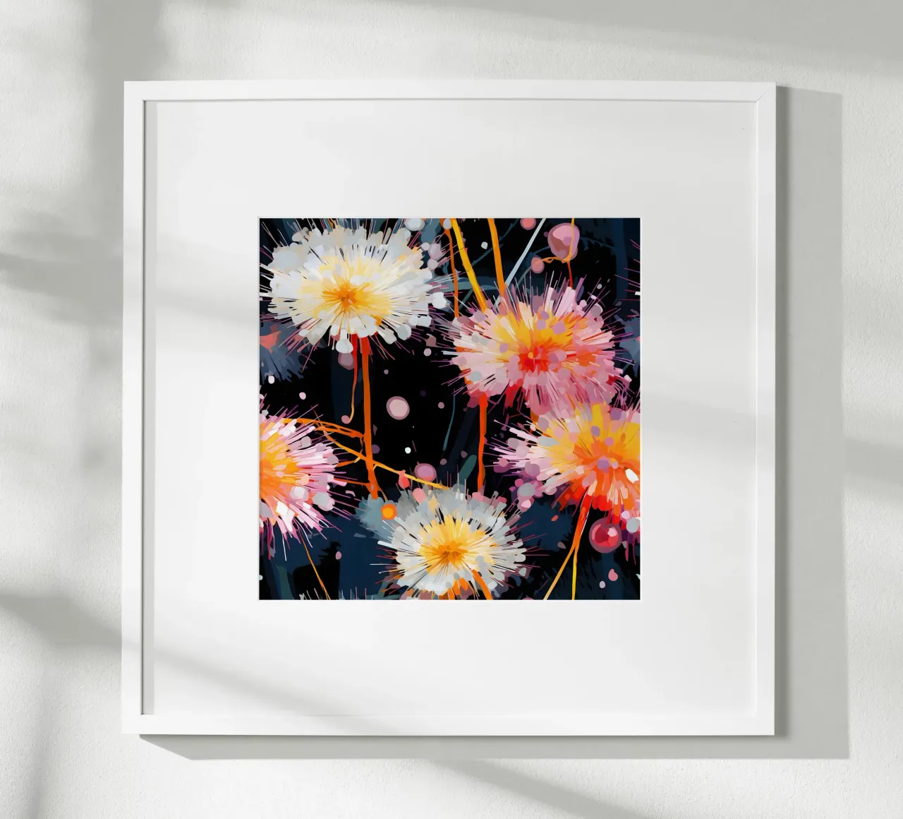 Dente di leone in fiore elettrico poster da Botanical Pattern House