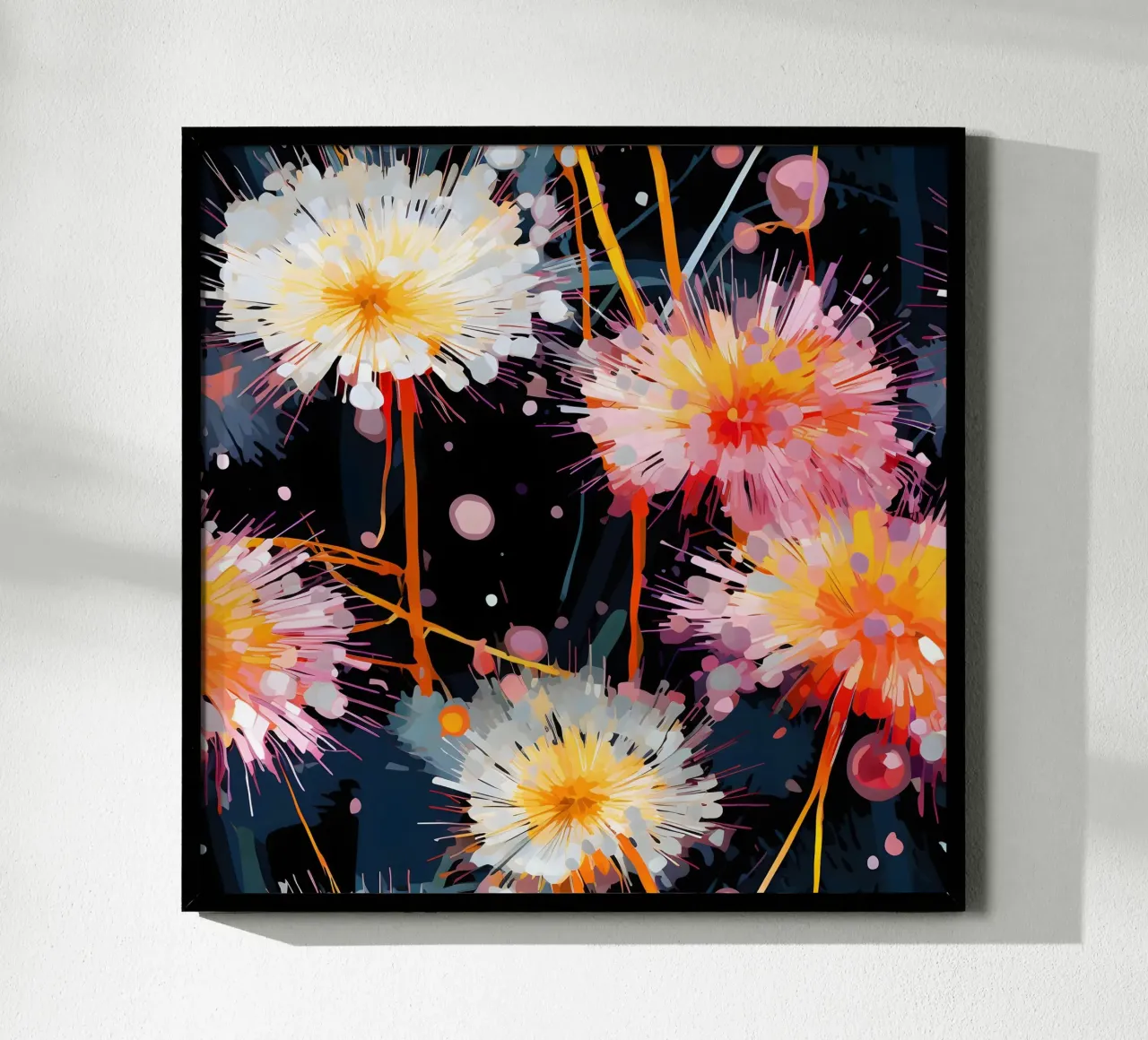 Dente di leone in fiore elettrico poster da Botanical Pattern House