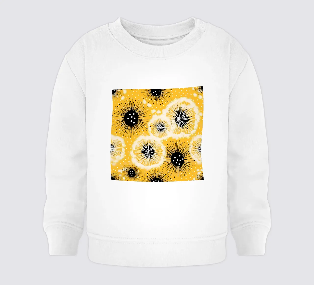 Golden Dandelion Fields sweat pour bébé de Botanical Pattern House