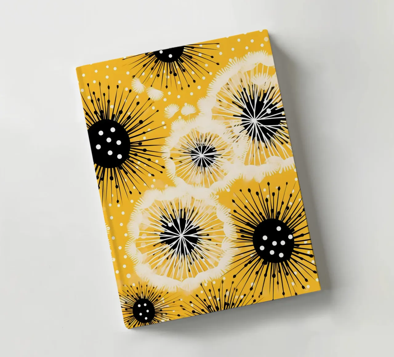 Golden Dandelion Fields notebook by Botanical Pattern House