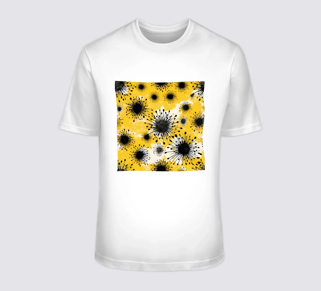 Golden Dandelion Fields t-shirt by Botanical Pattern House