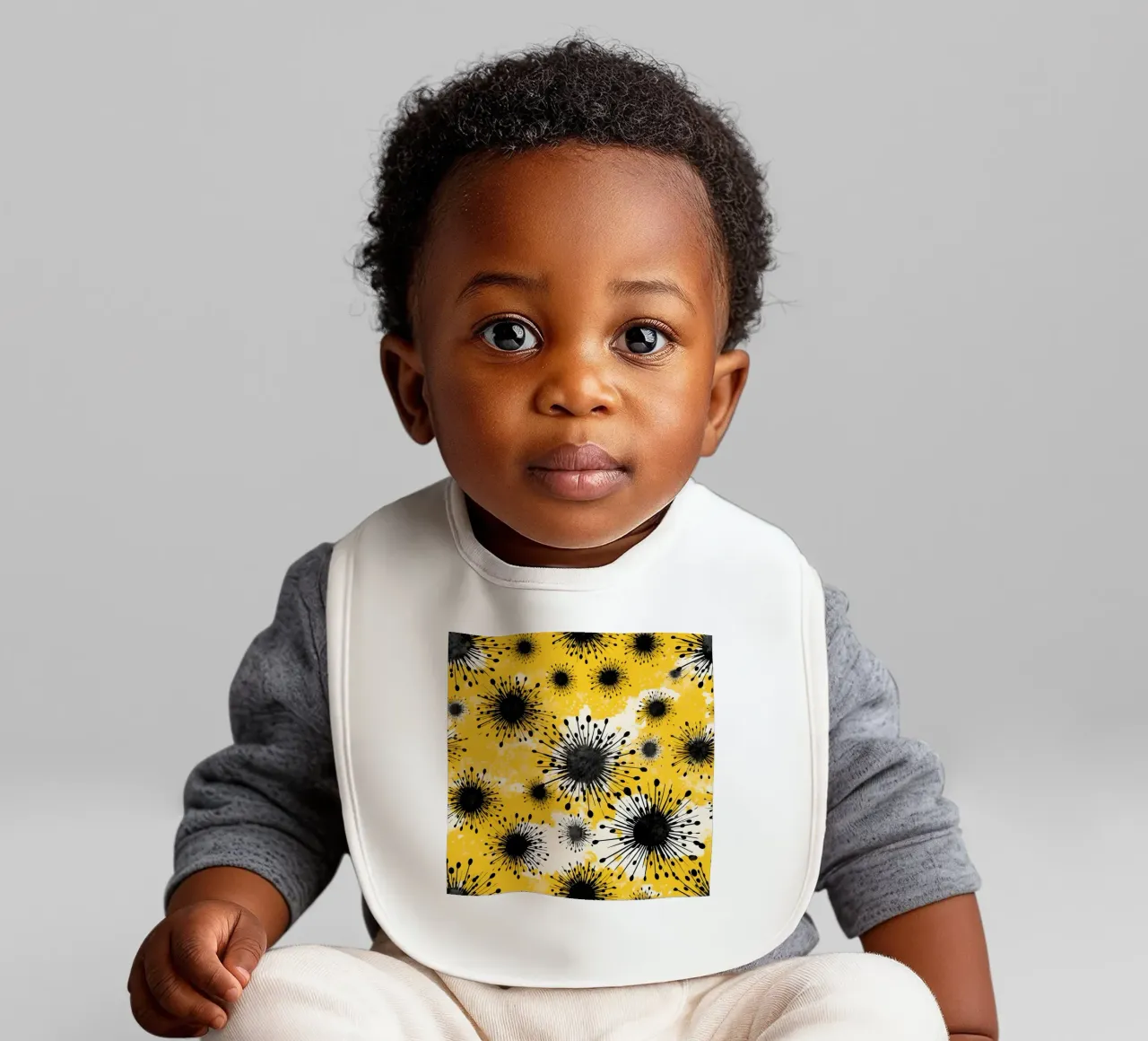 Golden Dandelion Fields Babylätzchen von Botanical Pattern House