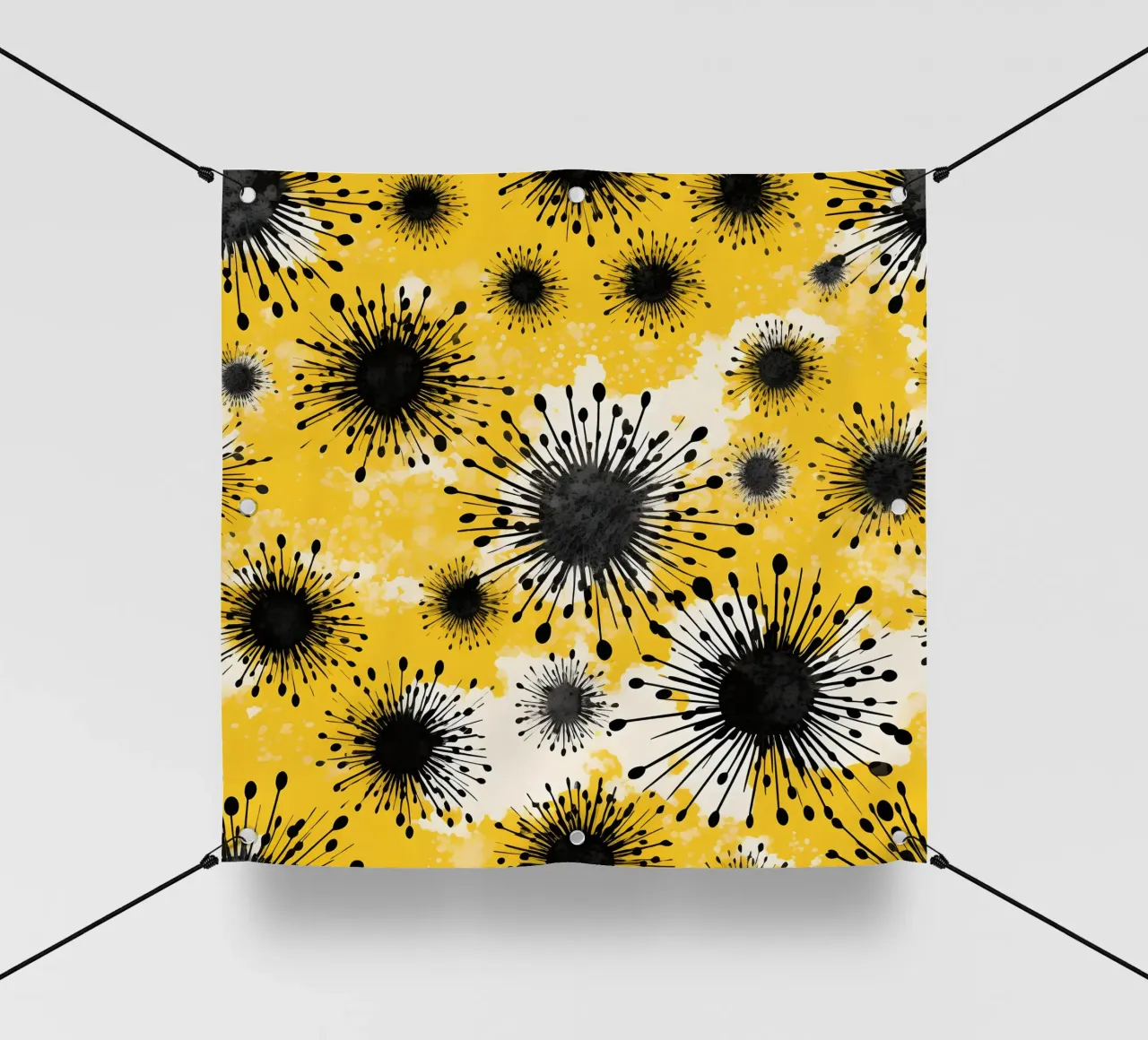 Golden Dandelion Fields pvc cover by Botanical Pattern House