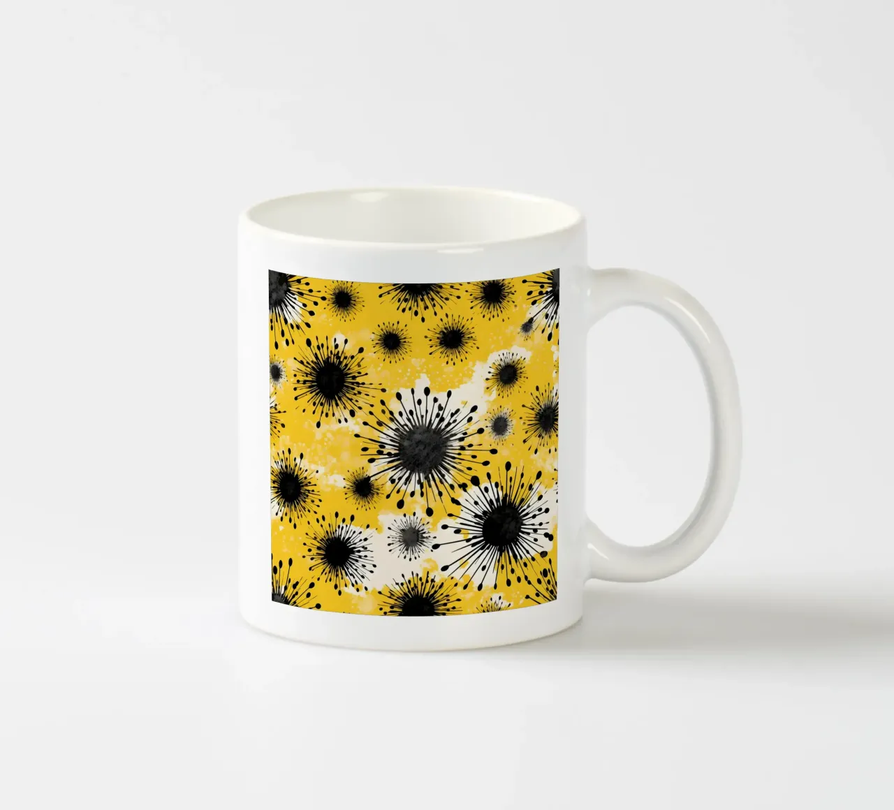 Campi di dente di leone dorati tazza in ceramica da Botanical Pattern House