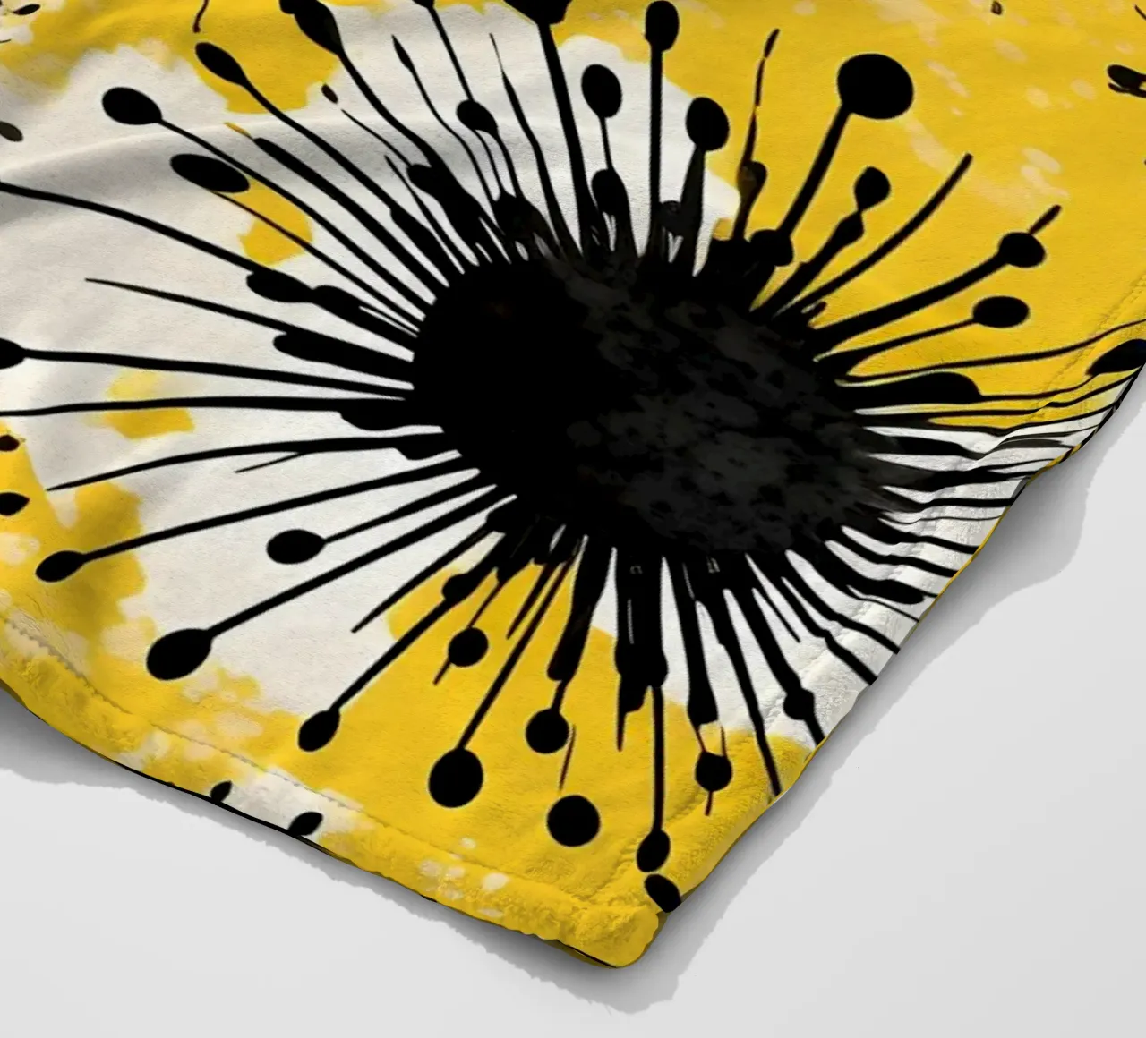 Golden Dandelion Fields Fleecedecke von Botanical Pattern House