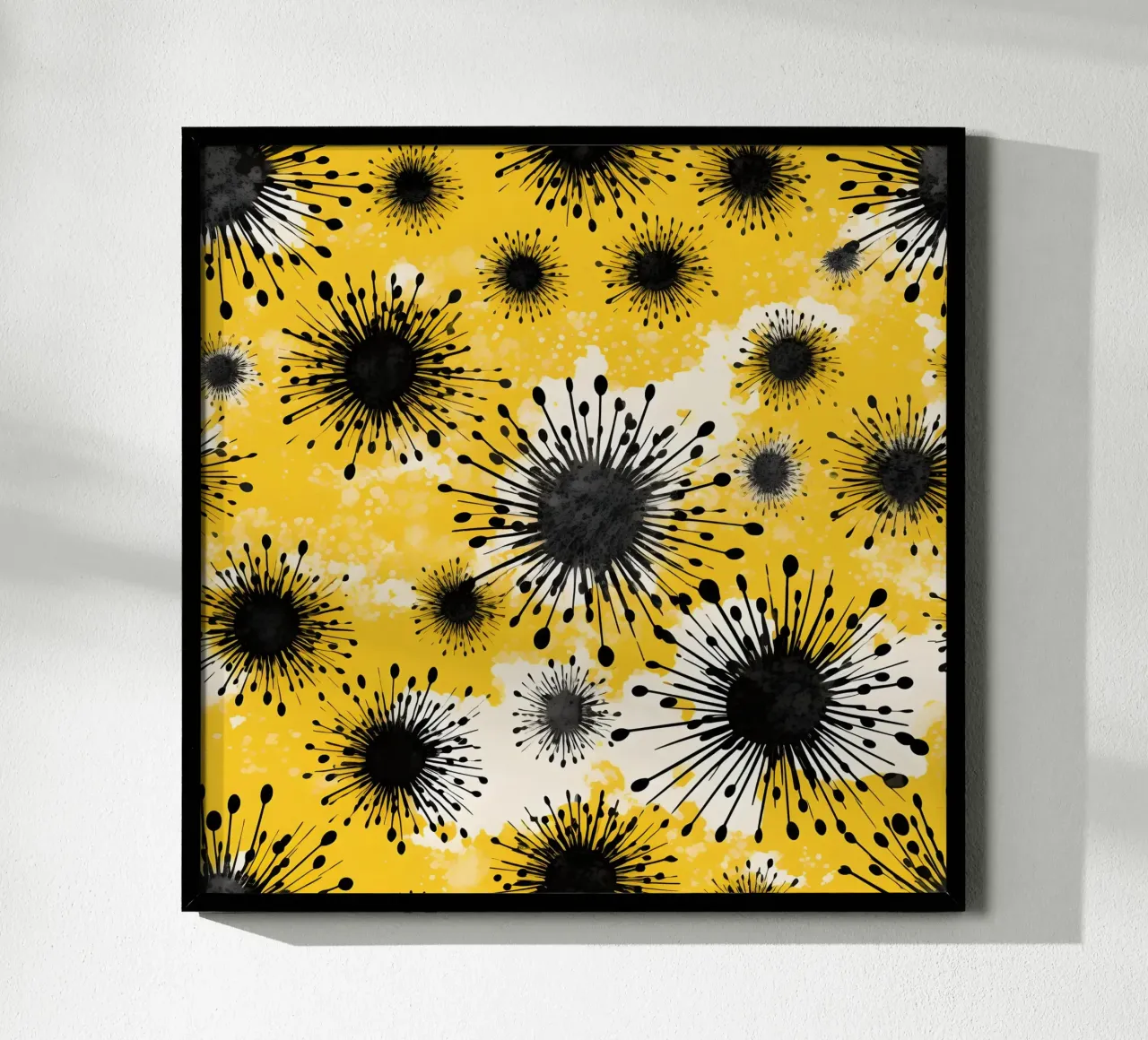 Campi di dente di leone dorati poster da Botanical Pattern House