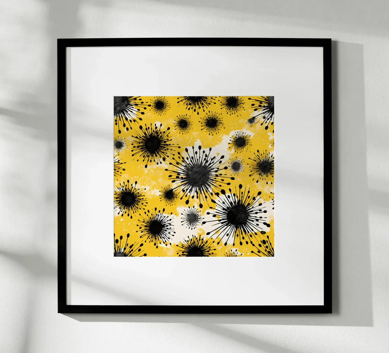 Campi di dente di leone dorati poster da Botanical Pattern House