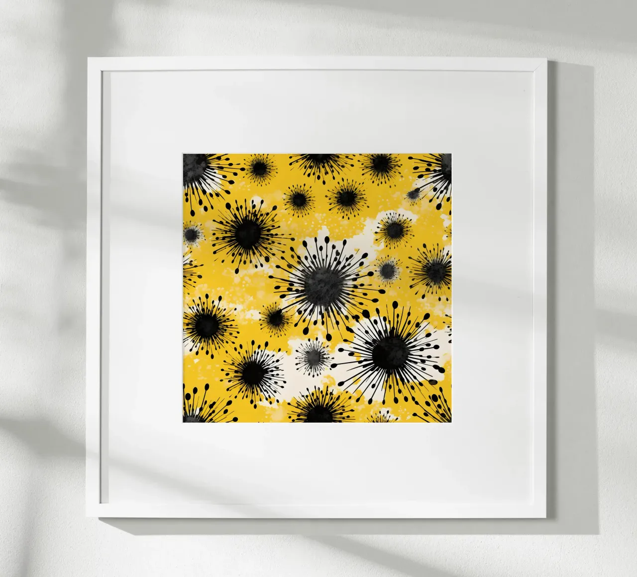 Campi di dente di leone dorati poster da Botanical Pattern House