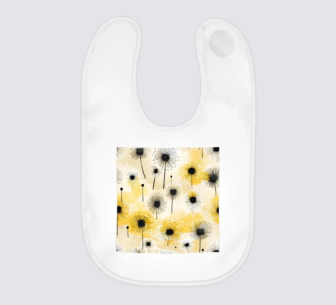 Golden Dandelion Fields Babylätzchen von Botanical Pattern House