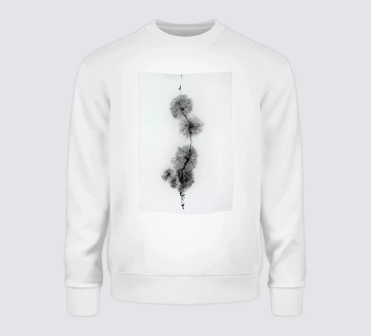 Trees At A Snowy Ice Stream felpa da Studio Nahili