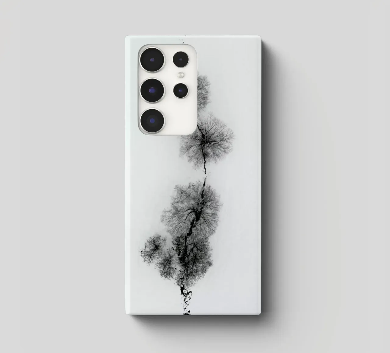 Trees At A Snowy Ice Stream cover samsung da Studio Nahili