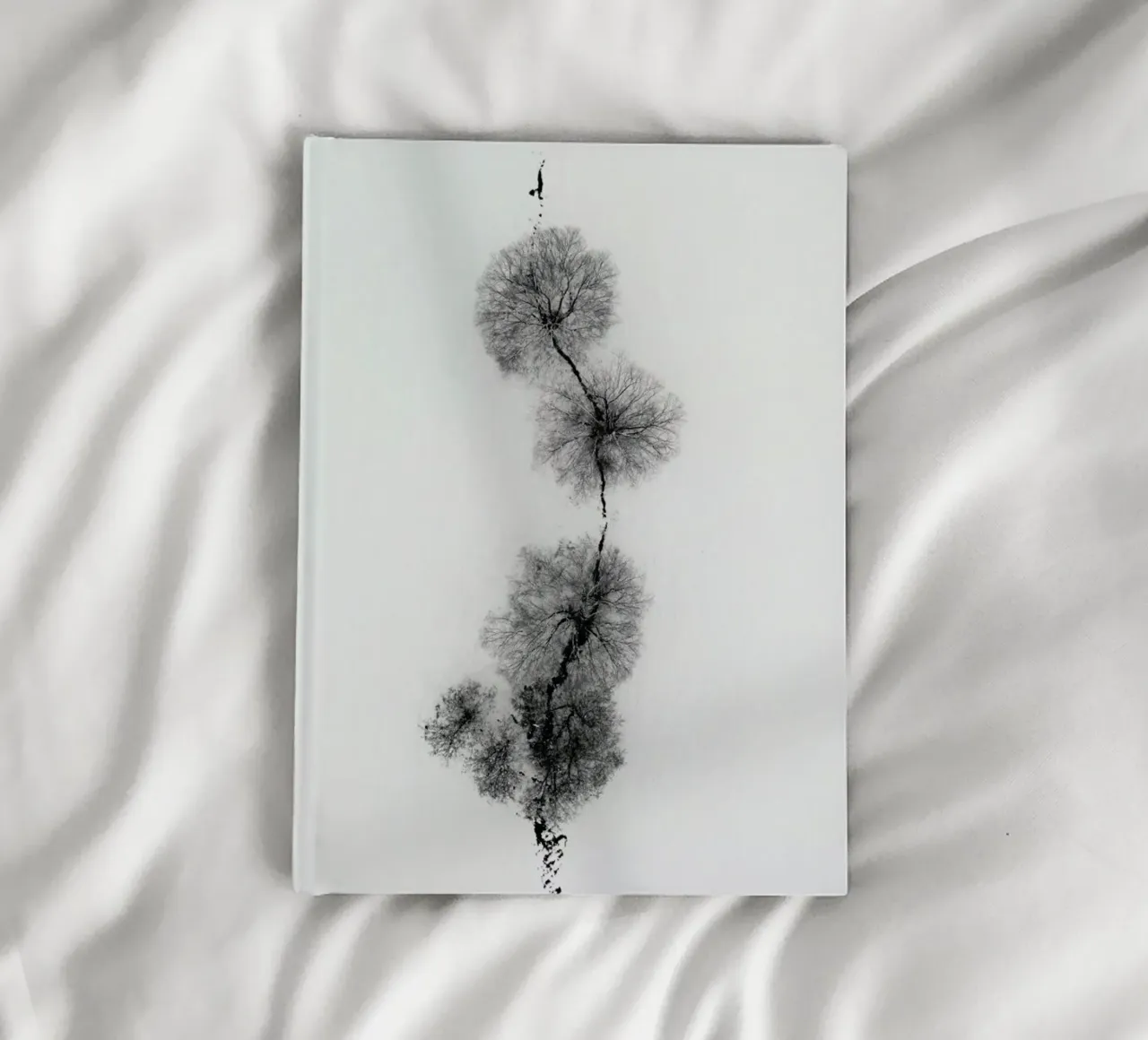 Trees At A Snowy Ice Stream cuaderno de Studio Nahili