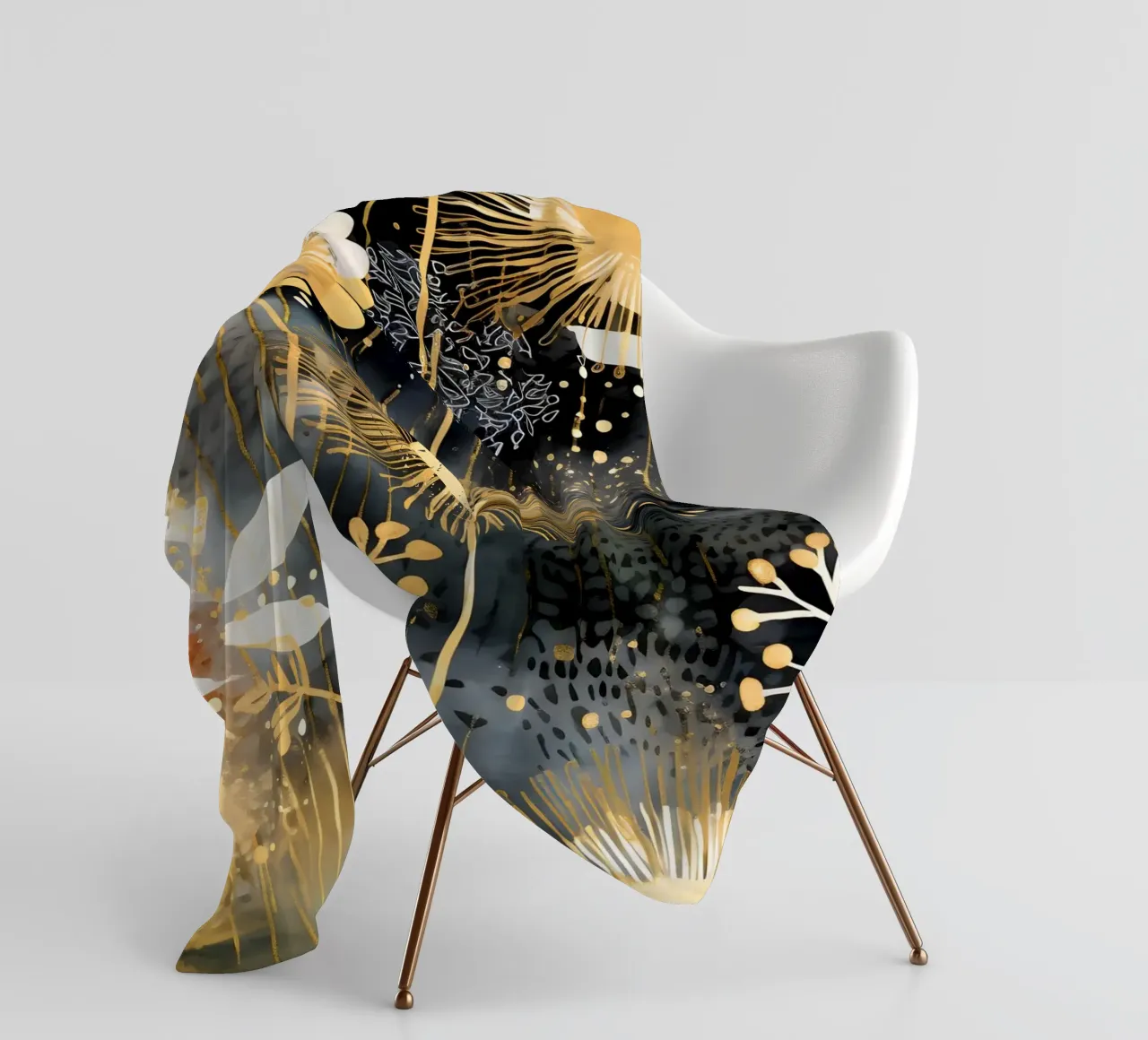 Denti di leone in lamina d'oro coperta in pile da Botanical Pattern House