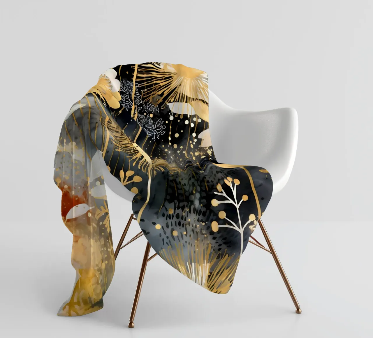 Denti di leone in lamina d'oro coperta in pile da Botanical Pattern House