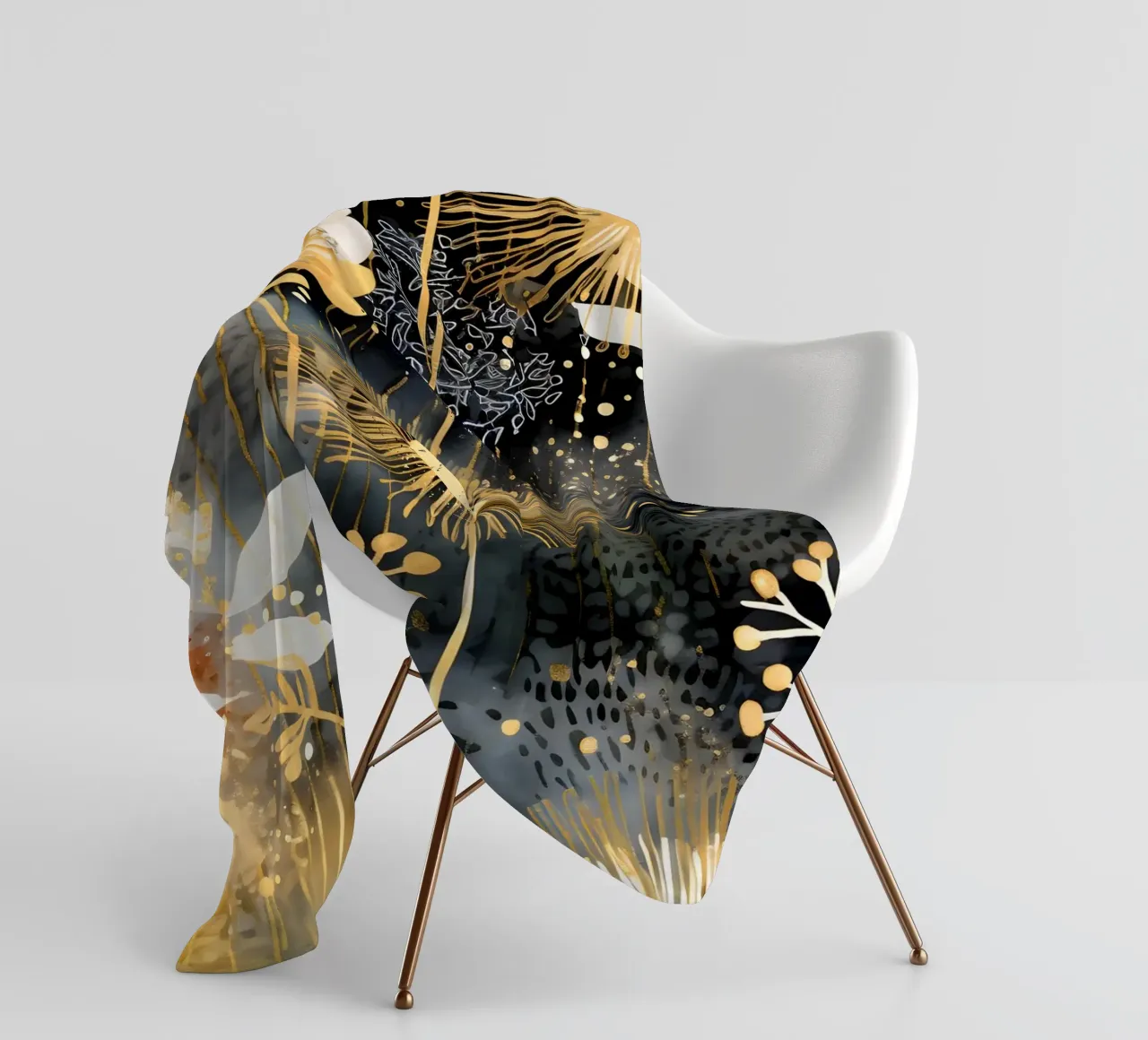 Denti di leone in lamina d'oro coperta in pile da Botanical Pattern House