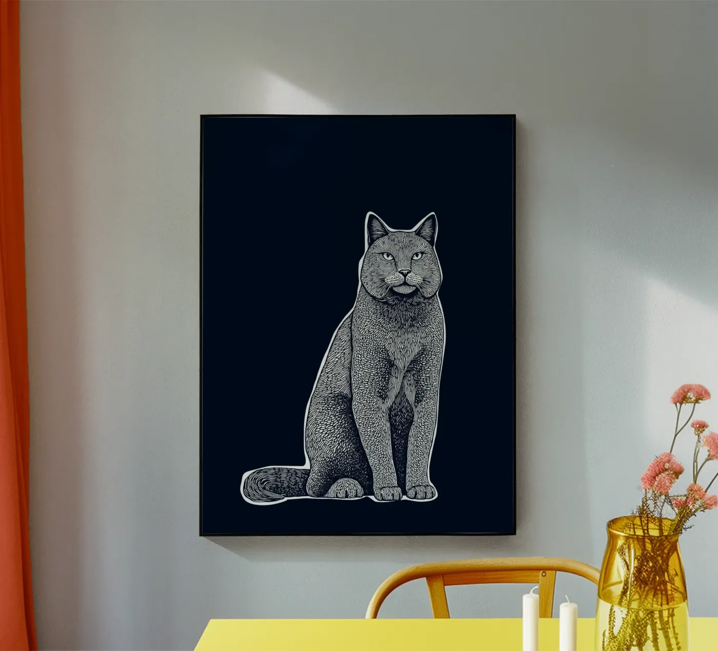 Cat plexiglas de Indigo Rain