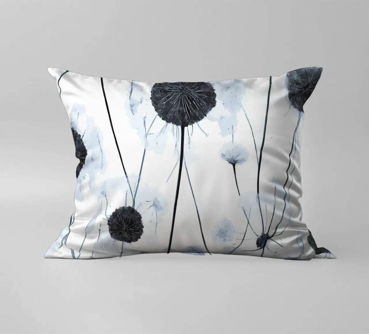 Dente di leone grigio cuscino da Botanical Pattern House