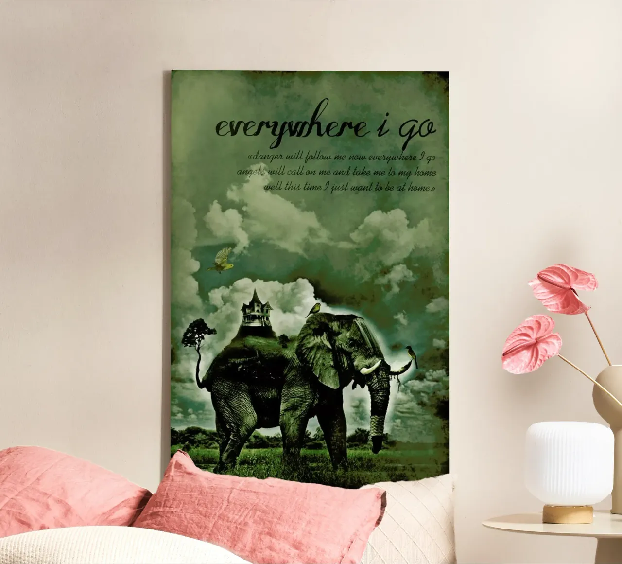 Everywhere I Go tela da Design by Soph