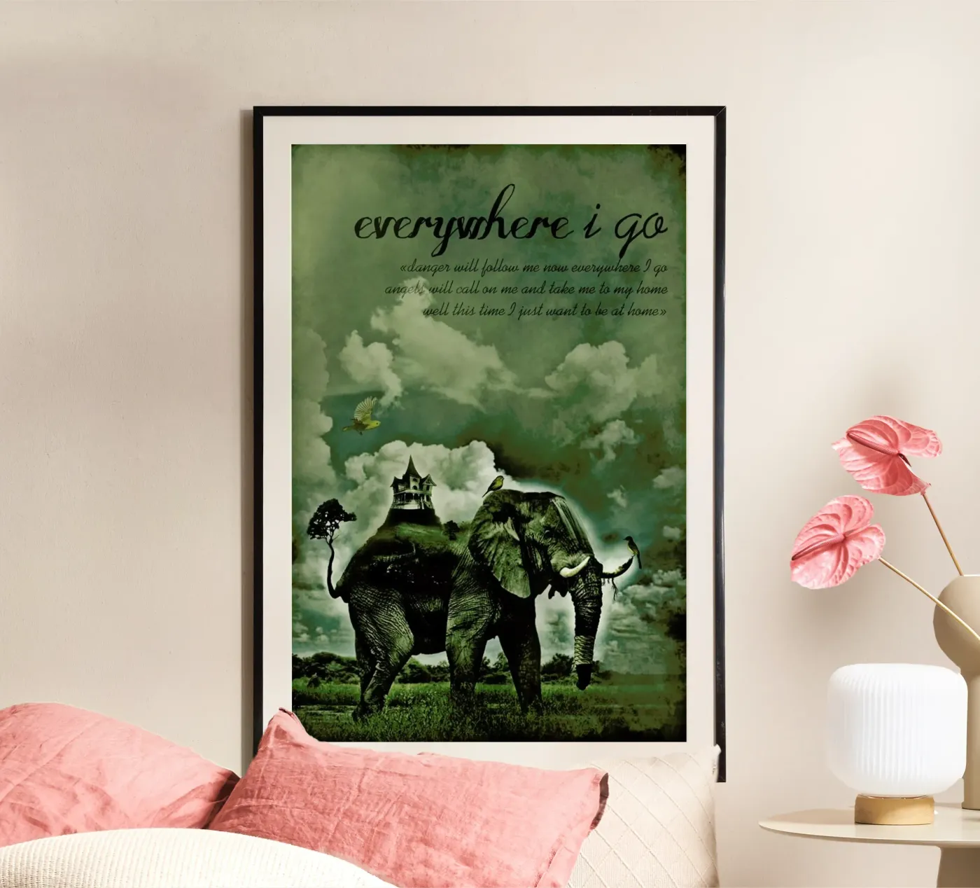 Everywhere I Go poster da Design by Soph