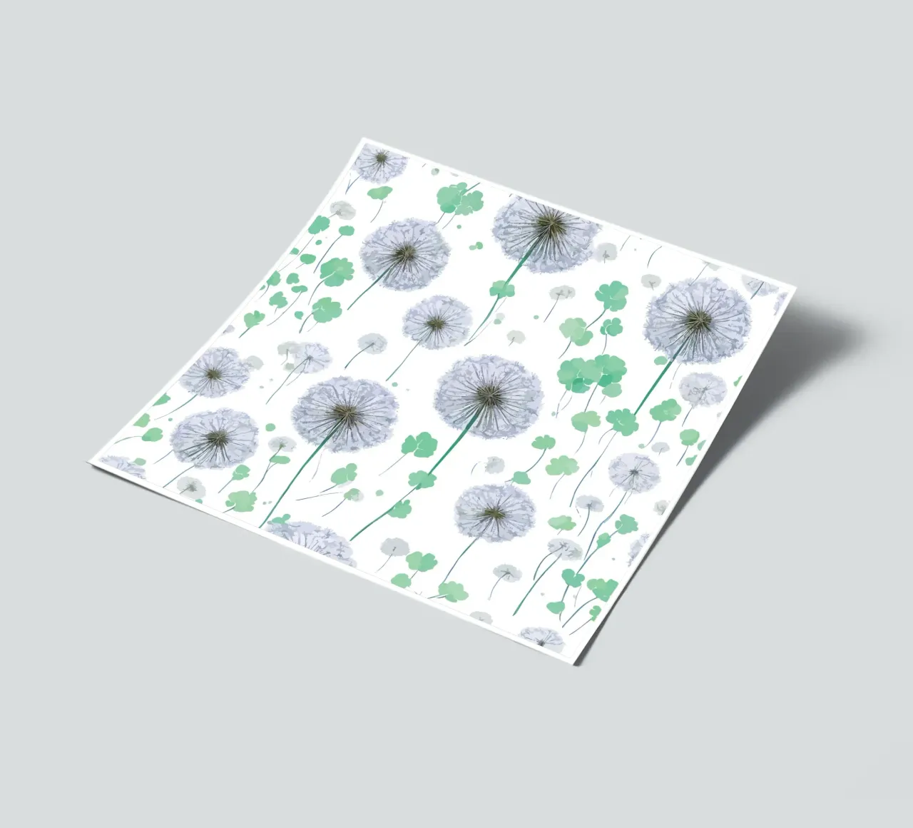 Green Dandelions sticker sheet by Botanical Pattern House